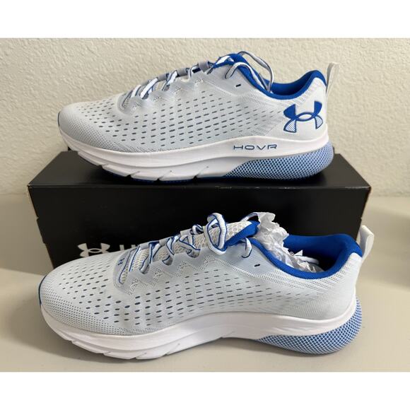 Under Armour Other - NEW Under Armour HOVR Turbulence Running Shoes Mens 13 White Blue 3025419 100